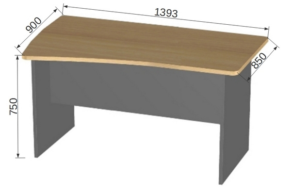 Офисная мебель БэкВем БВ-4.2 Стол эргономичный левый