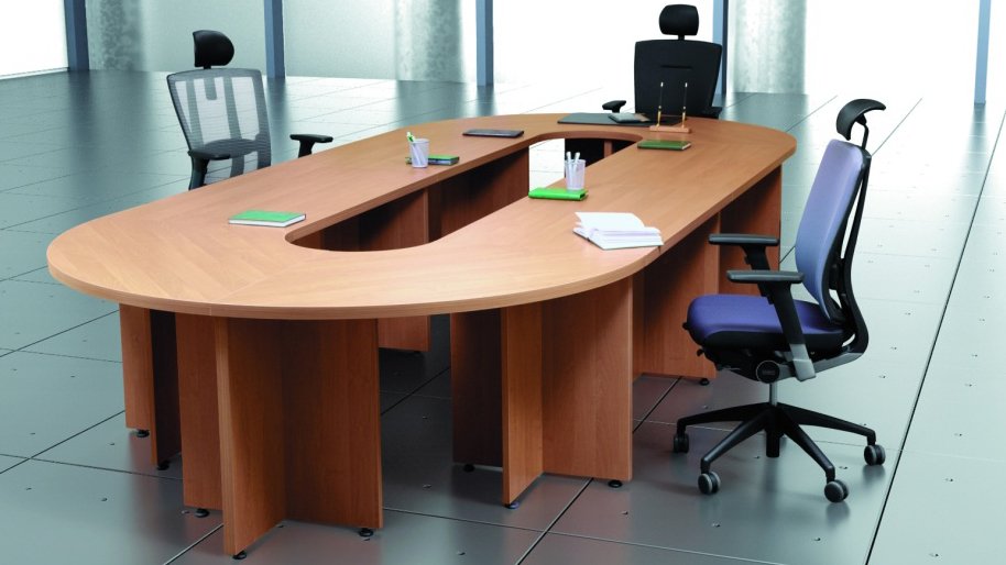 Овальный стол для переговоров «Статус» - вид 1